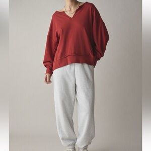 Out From Under Break It Up notch v-neckline pullover